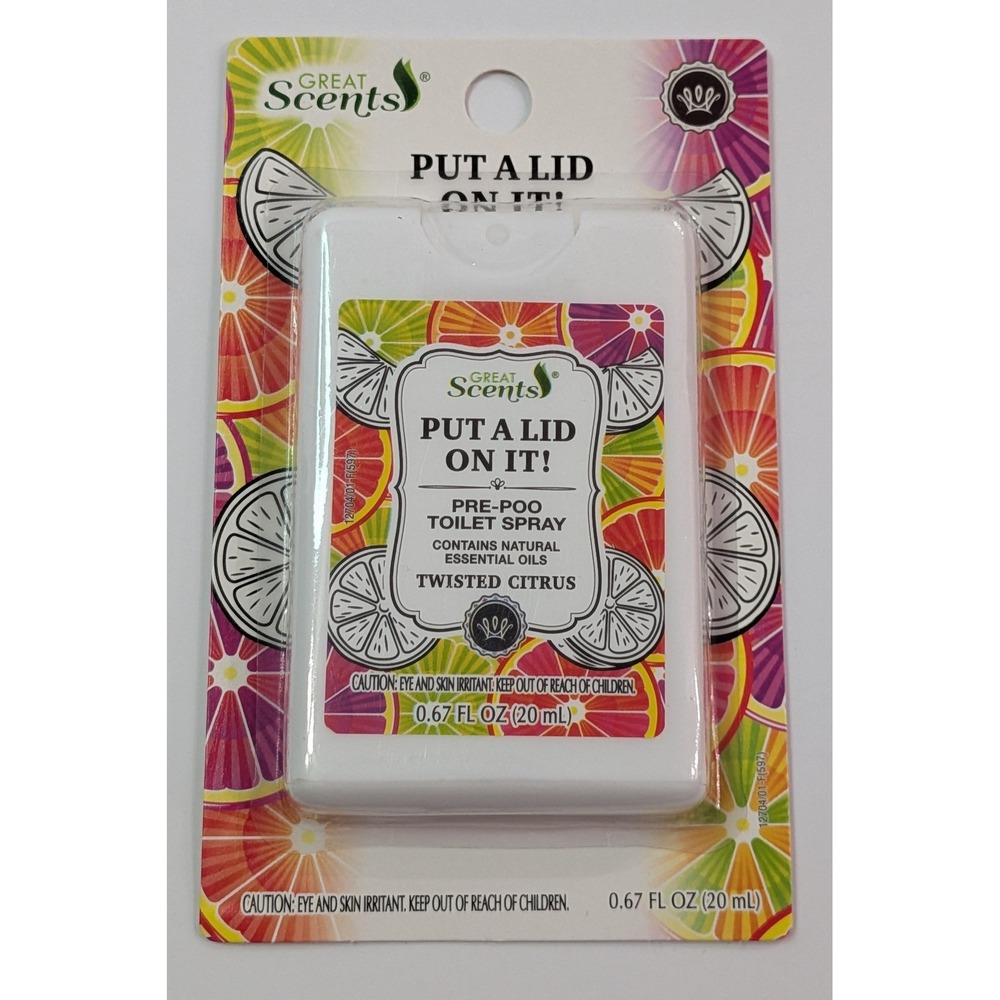 Great Scents Toilet Spray Unisex 16 Pack Twisted Citrus NEW Travel Size Pre-Poo - Picture 2 of 3